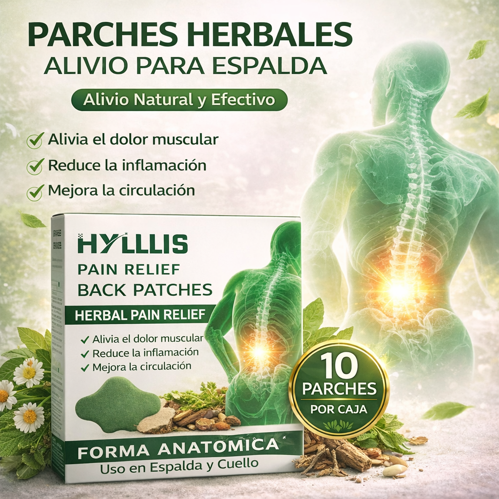 Parches herbales para el dolor de espalda