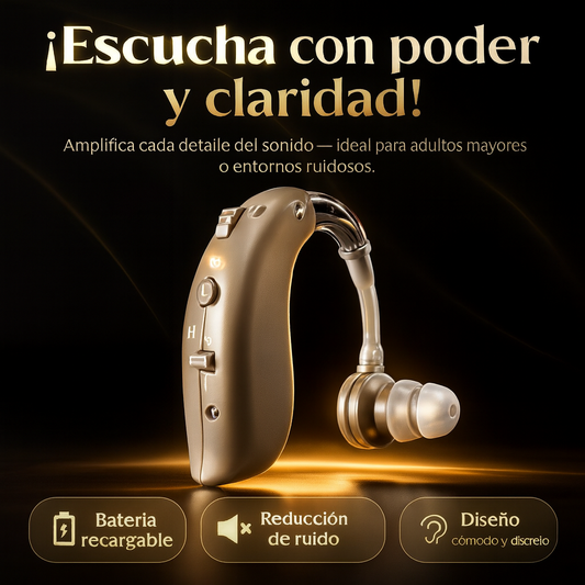 Audífono amplificador de sonido - Recargable