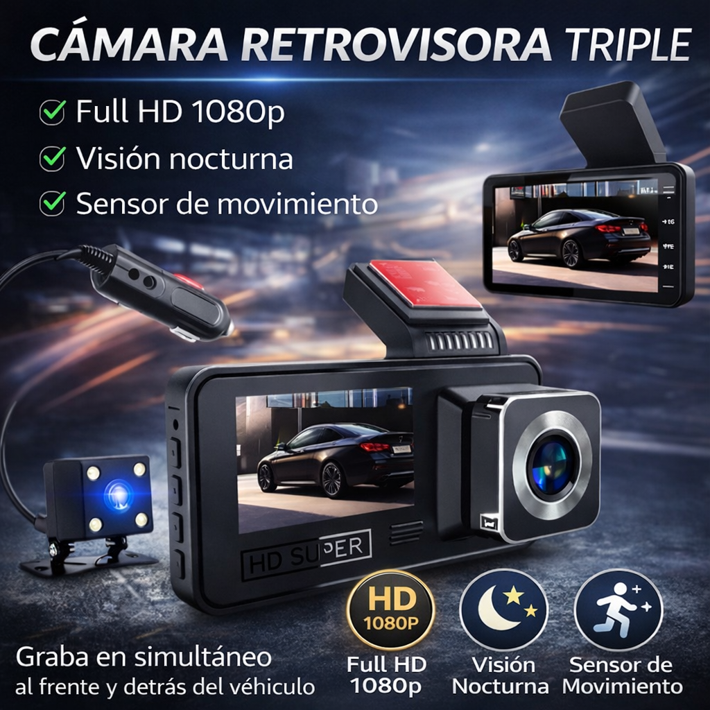 Cámara dash para automóvil