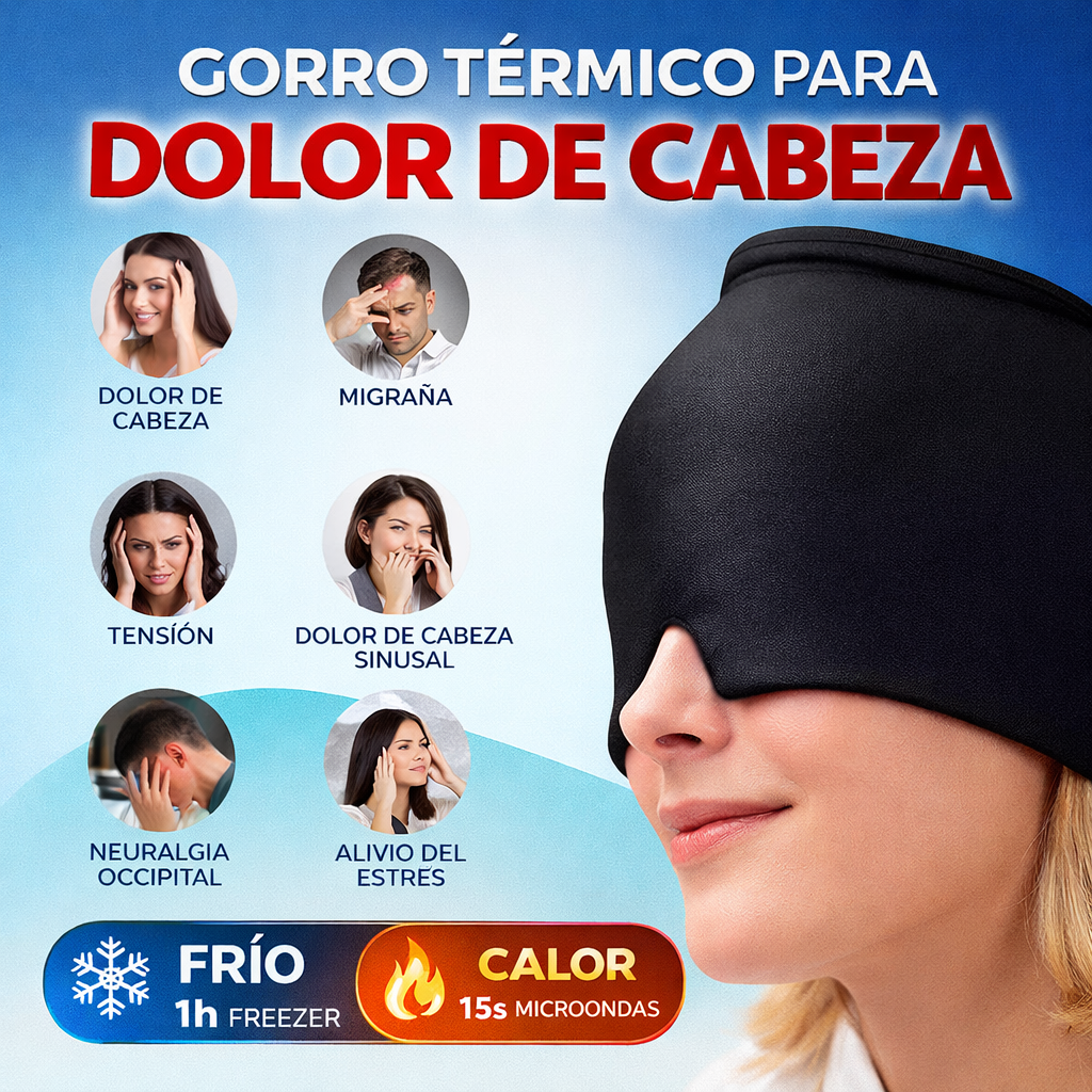 Gorro térmico para la migraña