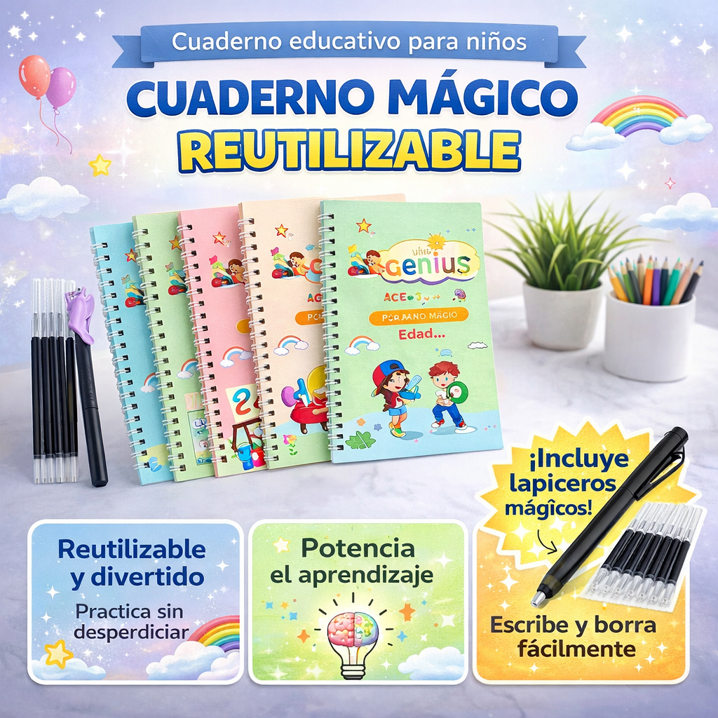 Kit de cuadernos mágicos para niños