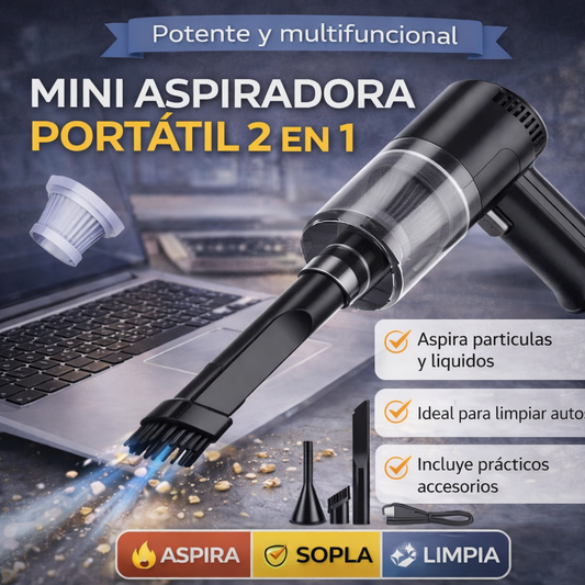 Aspiradora portátil 2 en 1