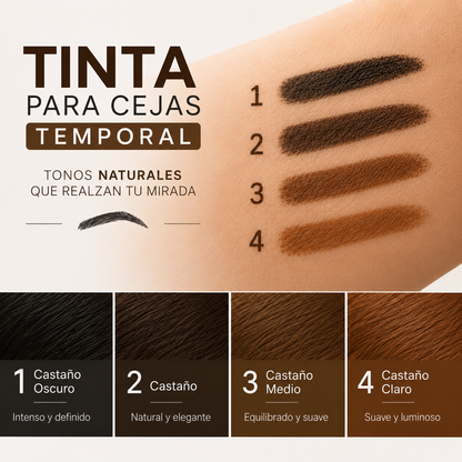 Tinte temporal para cejas