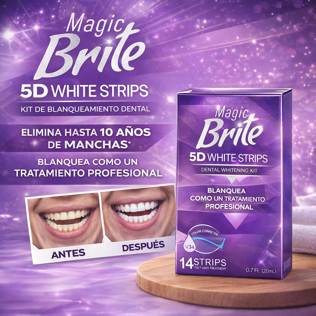 Blanqueamiento dental Magic Brite 5D White Strips