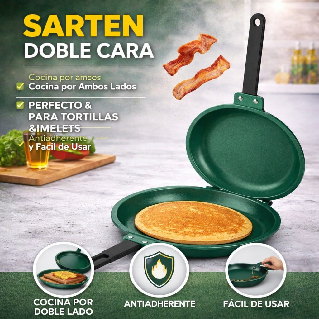 Sartén doble cara antiadherente